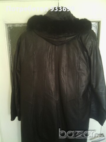 Кожено палто, снимка 2 - Палта, манта - 9931099