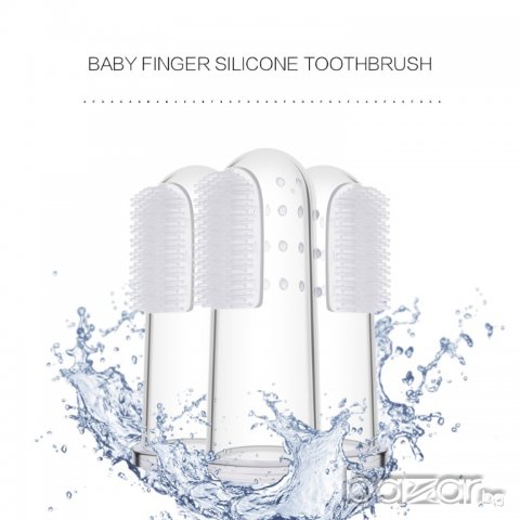 Силиконива Четка за зъби за кърмачета- нежно докосване, снимка 1