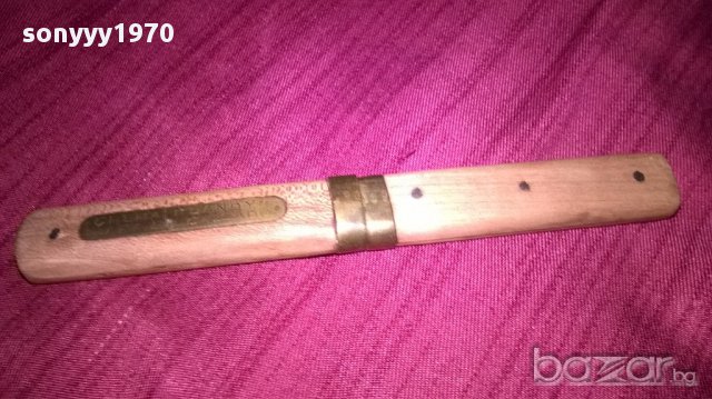 Стар комплект нож+вилица-25см-внос швеицария, снимка 6 - Антикварни и старинни предмети - 17682853