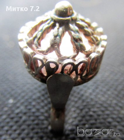 Старинен сребърен пръстен  - 2, снимка 4 - Пръстени - 17225565