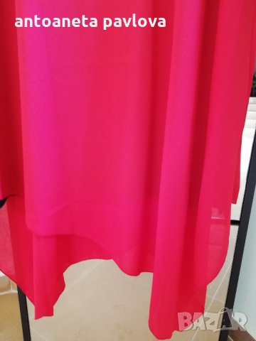 асиметрична рокля в  червено макси , снимка 4 - Рокли - 24971654