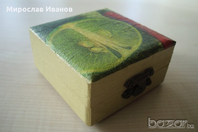 дървена кутийка от Франция, снимка 1 - Декорация за дома - 21358237