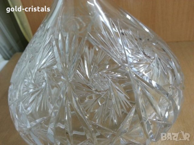 Кристална гарафа, снимка 6 - Антикварни и старинни предмети - 23533514