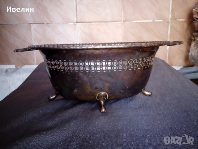 стара посребрена купа арт деко