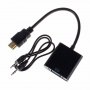 HDMI мъжки към VGA+ Audio Женски адаптер