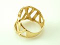 Златен пръстен - мрежа - 5.05 грама/размер №59, снимка 3