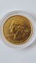 State Quarter GOLDEN PLATE 25 cents 1999 год. CONNECTICUT-1788 UNC, снимка 2