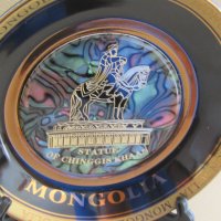  Декоративна чиния от Монголия, снимка 3 - Колекции - 24530127