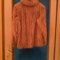 кожено палто от сребърна лисица размер 38, снимка 2 - Палта, манта - 13289481
