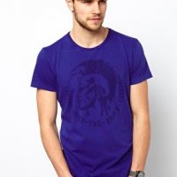 DIESEL Mens T-Shirt ACHEL Mohawk Logo - страхотна мъжка тениска, снимка 1 - Тениски - 24604788
