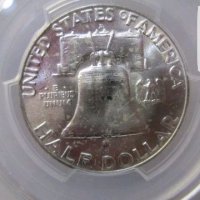 USA 50 Cents 1957-D PCGS MS 64, снимка 3 - Нумизматика и бонистика - 20878275