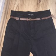 STRADIVARIUS  дамски панталон оригинал, size 36, висока талия, с басти, черен цвят, много запазен, снимка 1 - Панталони - 11049638