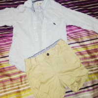 Дрехи за момче 92 размер дънки с тиранти, ризи, екип спайдърмен, снимка 6 - Бебешки блузки - 25926457