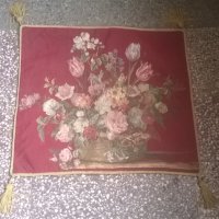 покривка декорирана с цветя, снимка 2 - Антикварни и старинни предмети - 24631941