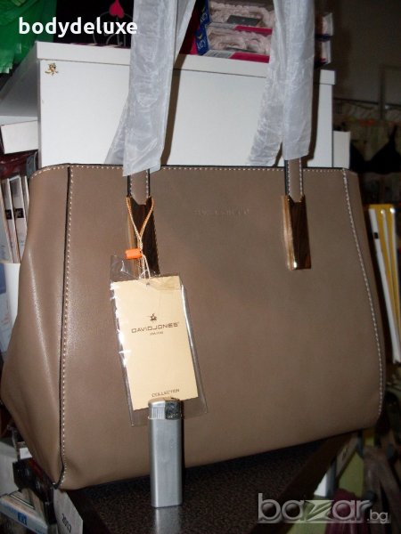 David Jones бежова луксозна чанта, снимка 1