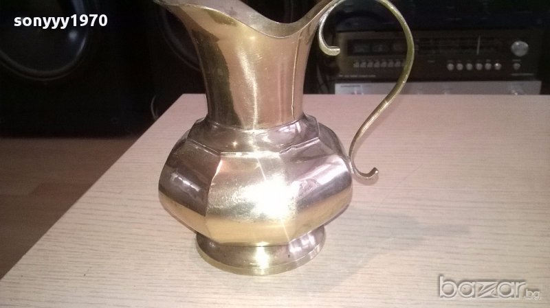 Красива кана в цвят злато-14х14х11см-внос швеицария, снимка 1