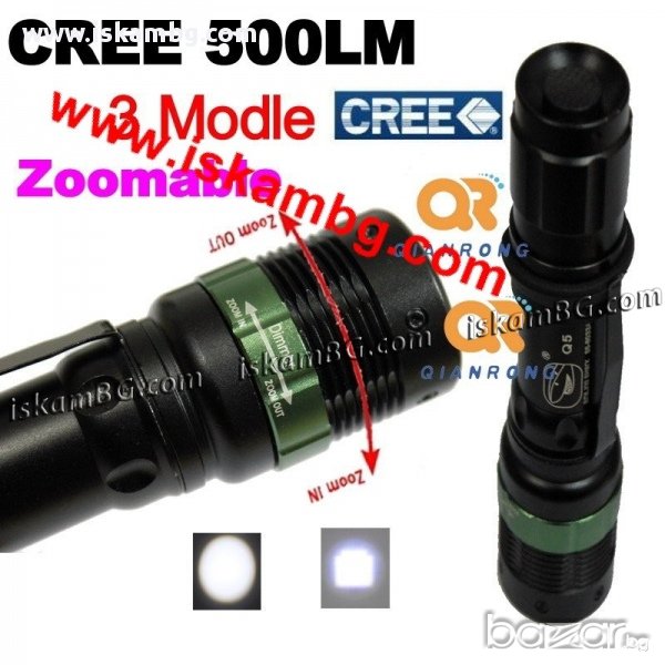 Мощен фенер ( ПРОЖЕКТОР ) POWER STYLE с CREE LED,500 lm, Police, снимка 1