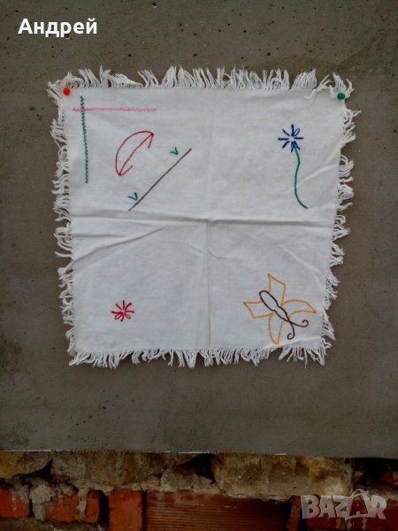 Стара бродирана покривка #7, снимка 1