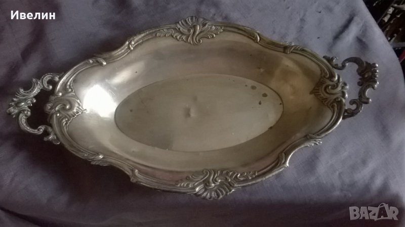 посребрен купа,фруктиера арт деко, снимка 1