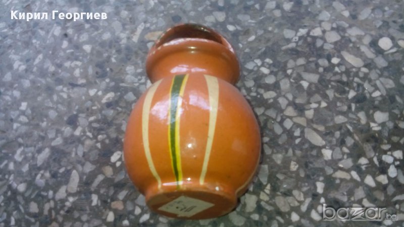 Стара  гледжосана ваза, снимка 1