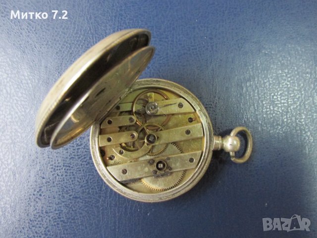 стар сребърен джобен часовник , снимка 6 - Антикварни и старинни предмети - 23508968