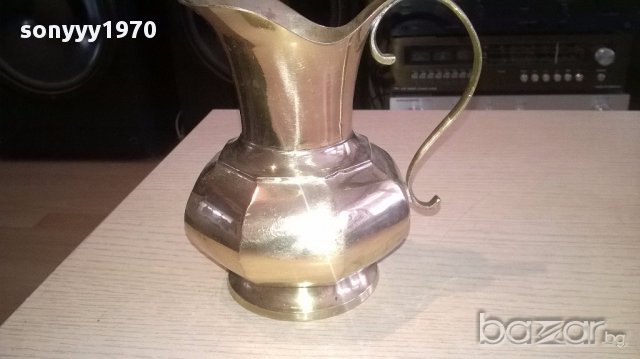 Красива кана в цвят злато-14х14х11см-внос швеицария