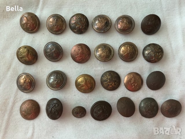 лот военни царски копчета, снимка 2 - Колекции - 25723452