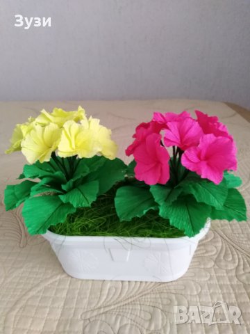 Цветя от хартия-иглики, снимка 7 - Изкуствени цветя - 24675679