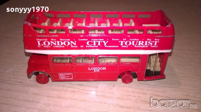 London bus-12х6х4см-метален-внос англия, снимка 6 - Антикварни и старинни предмети - 18541866