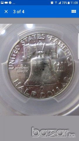 USA 50 Cents 1957-D PCGS MS 64, снимка 3 - Нумизматика и бонистика - 20878275