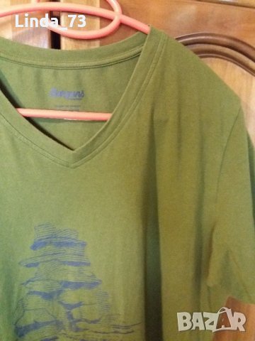 Мъж.тениска-"Bergans"/памук+ликра/,цвят-маслено зелен/олива/. Закупена от Германия., снимка 6 - Тениски - 21859428