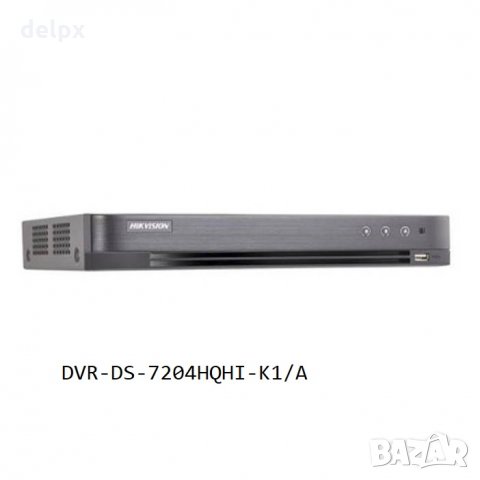 Записващо устройство DVR-DS-7204HQHI-K1/A за 4 камери 100/25 кадъра LAN ДУ