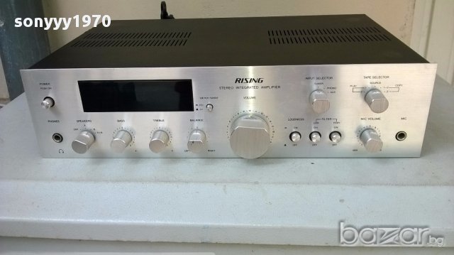 rising sc-3 stereo amplifier-made in japan-250watts-внос швеицария, снимка 4 - Ресийвъри, усилватели, смесителни пултове - 18166664