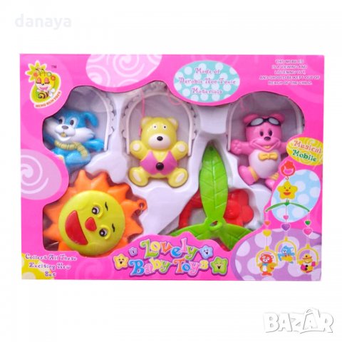 Музикална въртележка за бебешко креватче дрънкалки за бебе, снимка 5 - Музикални играчки - 23622422
