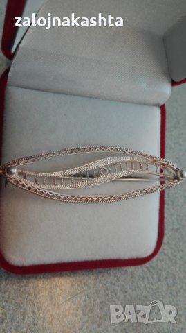 Сребърна брошка-3,3гр/925, снимка 3 - Колиета, медальони, синджири - 22927251