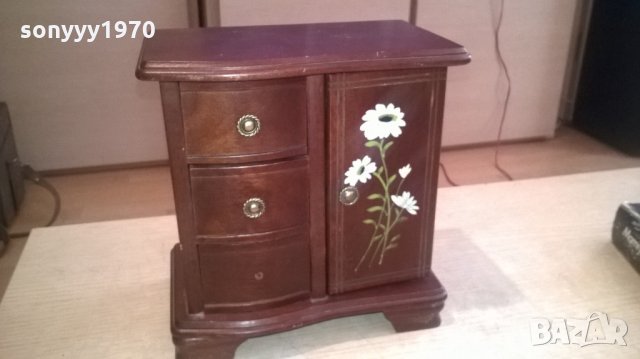 красива музикална кутия с огледало и чекмеджета-от швеицария, снимка 8 - Колекции - 25413749