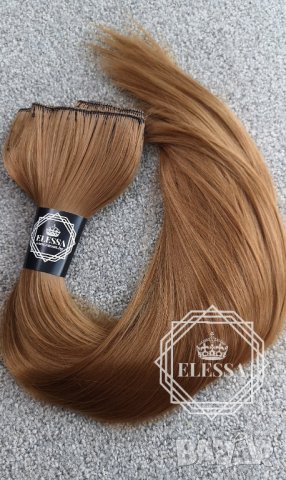 С5 HAIR EXTENSIONS ELESSA - Натурални Екстеншъни Комплект от 200 грама Коса, снимка 7 - Аксесоари за коса - 24347784