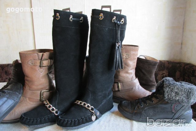 АРИСТОКРАТИЧНИ дамски ботуши, ОГРАНИЧЕНА СЕРИЯ, LIMITED EDITION Juicy Couture Gold original, 38 - 39