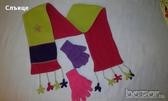 Шалче и ръкавички НМ, снимка 1 - Шапки, шалове и ръкавици - 12377750