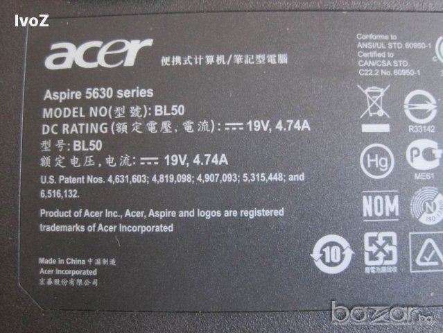 Продавам лаптоп Acer-5630-на части, снимка 11 - Части за лаптопи - 16512702