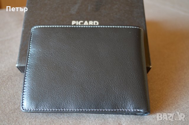 Picard Diego 8444 черен хоризонтален портфейл до 13 карти, снимка 8 - Портфейли, портмонета - 23010587