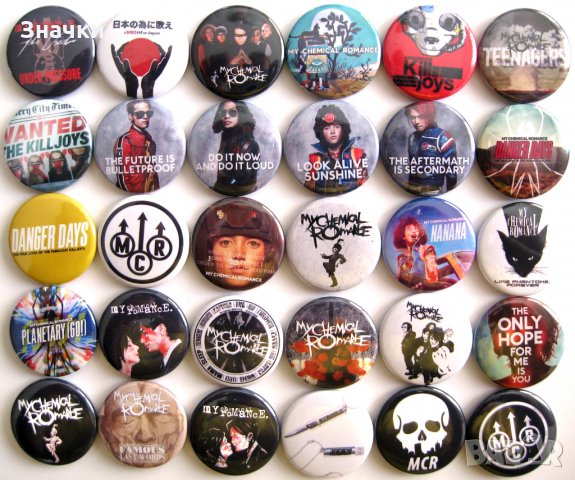 Значки на My Chemical Romance