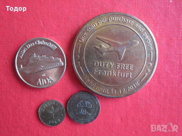 Стар немски жетон монета стари жетони , снимка 6 - Колекции - 26065901