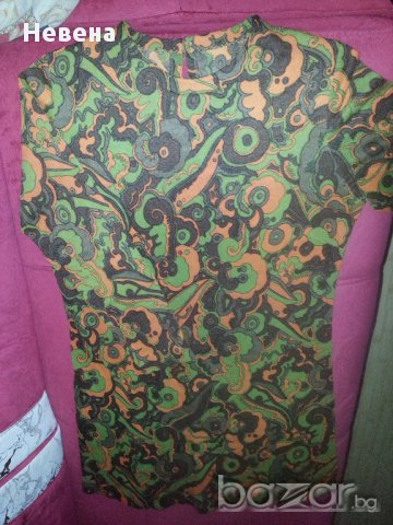 Дамска рокля туника с дълъг ръкав, снимка 2 - Рокли - 15983614