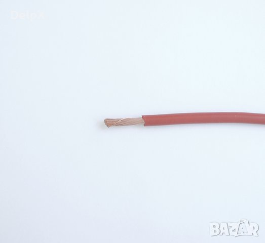 Проводник едножилен червен ПВ А2 1x6mm2