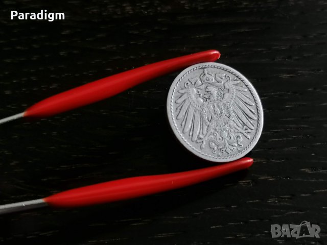 Райх монета - Германия - 5 пфенига | 1904г.; серия A, снимка 2 - Нумизматика и бонистика - 26123912