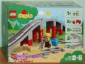 Продавам лего LEGO DUPLO 10872 - Мост и релси за влак, снимка 1 - Образователни игри - 24623095
