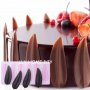 перо пера борд силиконов молд форма за украса декорация торта фондан шоколад сладки и др, снимка 1 - Форми - 17494410