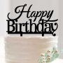 Happy Birthday твърд Акрил топер за торта украса декорация надпис Рожден ден, снимка 2
