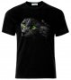 Мъжка тениска Green Cat Eyes In The Dark, снимка 1 - Тениски - 21402982